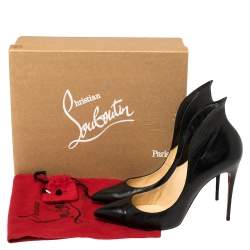 Pre Owned Christian Louboutin Black Leather Mea Culpa Pumps Size 41