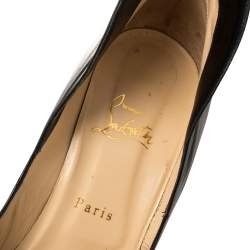 Pre Owned Christian Louboutin Black Leather Mea Culpa Pumps Size 41