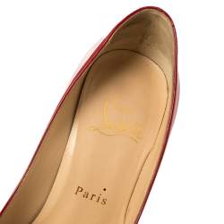 Pre Owned Christian Louboutin Red Patent Leather So Kate Pointed Toe Pumps Size 36