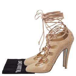 Christian Louboutin Beige Python Bloody Mary Pumps Size 39