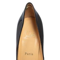 Pre Owned Christian Louboutin Black Patent Leather Pigalle Pointed Toe Pumps Size 39