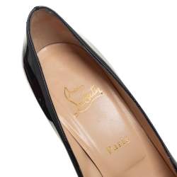 Pre Owned Christian Louboutin Black Patent Leather New Simple Pumps Size 39.5