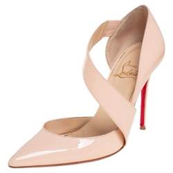 Patent leather sandal Christian Louboutin Pink size 37 EU in