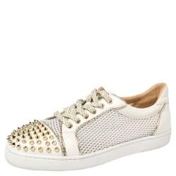 Christian Louboutin Viera Orlato Off White Low Top Sneakers