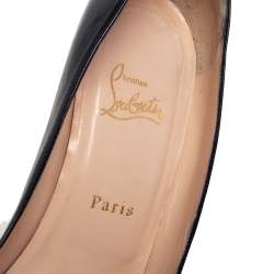 Pre Owned Christian Louboutin Black Leather New Simple Pumps Size 39