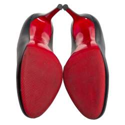 Pre Owned Christian Louboutin Black Leather New Simple Pumps Size 39