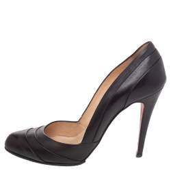 Christian Louboutin Dark Brown Leather Armadillo Pumps Size 38.5