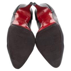Christian Louboutin Dark Brown Leather Armadillo Pumps Size 38.5