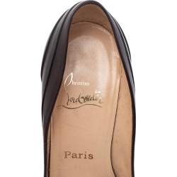Christian Louboutin Dark Brown Leather Armadillo Pumps Size 38.5