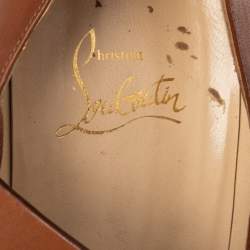 Christian Louboutin Brown Leather Bikiki Pumps Size 39