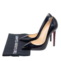 Pre Owned Christian Louboutin Black Patent Leather Pigallie Pumps Size 39