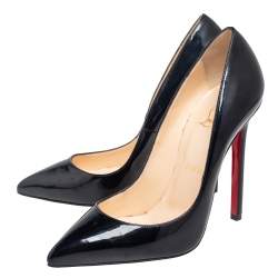 Pre Owned Christian Louboutin Black Patent Leather Pigallie Pumps Size 39