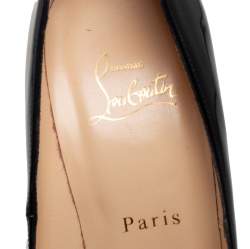 Pre Owned Christian Louboutin Black Patent Leather Pigallie Pumps Size 39