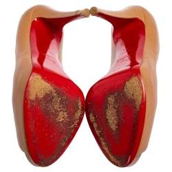 Christian Louboutin Beige Leather Very Prive Pumps Size 39.5
