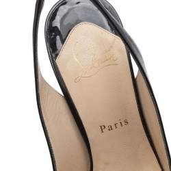 Christian Louboutin Black Patent Leather Bianca Pumps Size 38.5