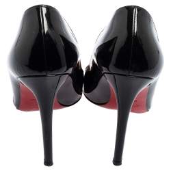 Pre Owned Christian Louboutin Black Patent Leather So Kate Pumps Size 41