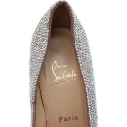مملوكة مسبقًا Christian Louboutin Multicolor Strass Daffodile Platform Pumps Size 39