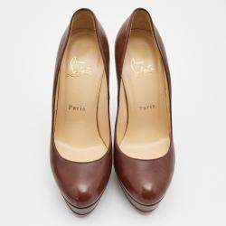 Christian Louboutin Brown Leather Bianca Pumps Size 36