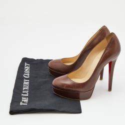 Christian Louboutin Brown Leather Bianca Pumps Size 36