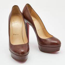 Christian Louboutin Brown Leather Bianca Pumps Size 36