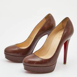 Christian Louboutin Brown Leather Bianca Pumps Size 36