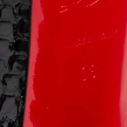 Pre Owned Christian Louboutin Black Python Leather Daffodile Pumps Size 36