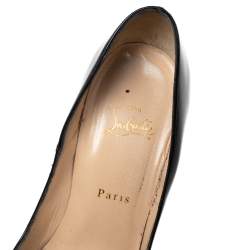 Pre Owned Christian Louboutin Black Patent Leather So Kate Pumps Size 40