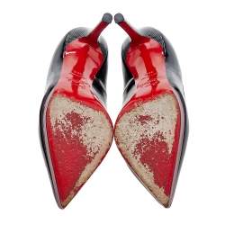 Pre Owned Christian Louboutin  Patent Leather Pointed Toe Pumps Size 36.5
