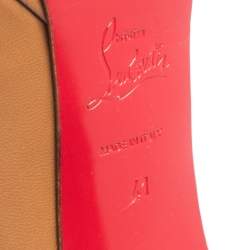 Pre Owned Christian Louboutin Tan Leather Pigalle Plato Pumps Size 41