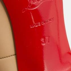 Christian Louboutin Beige Patent Leather Fifi Pumps Size 37