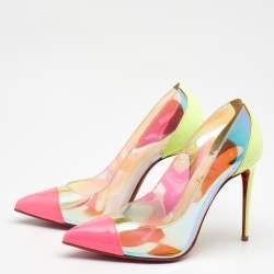 Christian Louboutin Multicolor PVC and Patent Leather Pumps Size 36