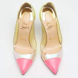 Christian Louboutin Multicolor PVC and Patent Leather Pumps Size 36