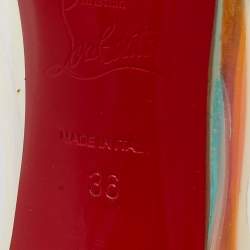 Christian Louboutin Multicolor PVC and Patent Leather Pumps Size 36