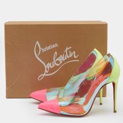Christian Louboutin Multicolor PVC and Patent Leather Pumps Size 36
