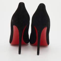 Pre Owned Christian Louboutin Black Suede So Kate Pointed Toe Pumps Size 39