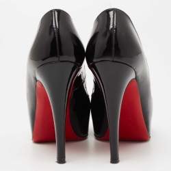 مملوكة مسبقًا Christian Louboutin Black Patent Leather Very Prive Pumps Size 35.5