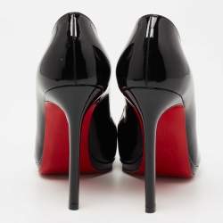 Pre Owned Christian Louboutin Black Patent Leather New Simple Pumps Size 38