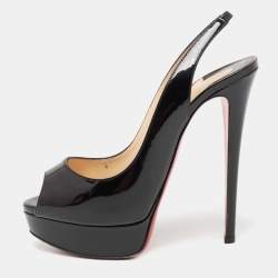 Christian Louboutin Black Materna Peep Toe Pumps