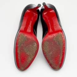 Pre Owned Christian Louboutin Black Patent Leather New Simple Pumps Size 38.5