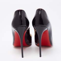 Pre Owned Christian Louboutin Two-Tone Patent Leather So Kate Pumps Size 40.5
