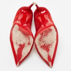 Pre Owned Christian Louboutin Red Suede Pigalle Follies Pumps Size 41.5