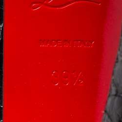 Pre Owned Christian Louboutin Black Python Lady Daf Mary Jane Pumps Size 39.5