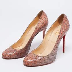 Christian Louboutin Two-Tone Python Leather Fifi Pumps Size 41