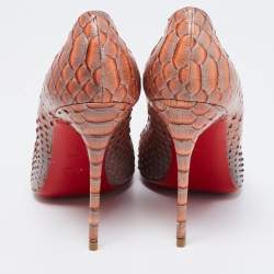 Christian Louboutin Two-Tone Python Leather Fifi Pumps Size 41