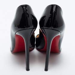Christian Louboutin Black Patent Leather Pigalle Pumps Size 40