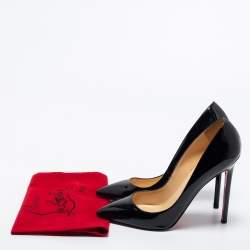 Christian Louboutin Black Patent Leather Pigalle Pumps Size 40