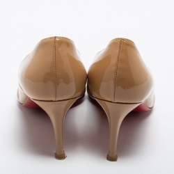 Christian Louboutin Beige Patent Leather Pumps Size 36