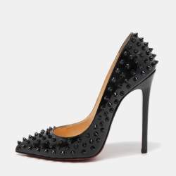 Christian Louboutin Pigalle 120m Spikes Patent Leather Pumps in