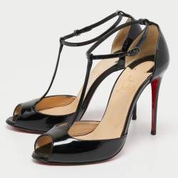 Christian Louboutin Measuring Tape Sandals - Black Sandals, Shoes -  CHT46021