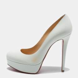 Christian louboutin white on sale pumps